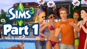 Sims 3 Part 1 - GETTING FLIRTY (Gameplay Walkthrough) Gameplay